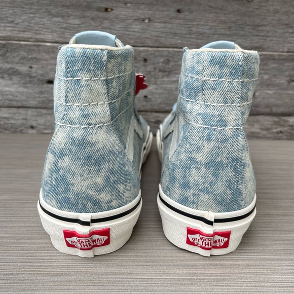 Vans SK8-Hi Tapered Denim Destroy sneakers in sky blue - Picture 8 of 13